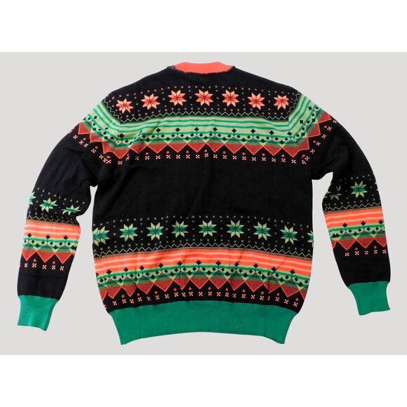 Choctaw Casino Christmas Sweater 2XL Red Green Black Reindeer Snowflake Cotton - Picture 2 of 12